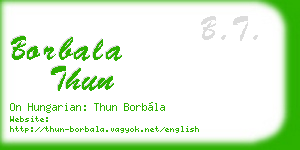 borbala thun business card